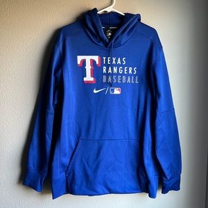 Nike Texas Rangers Authentic Thermal Hoodie